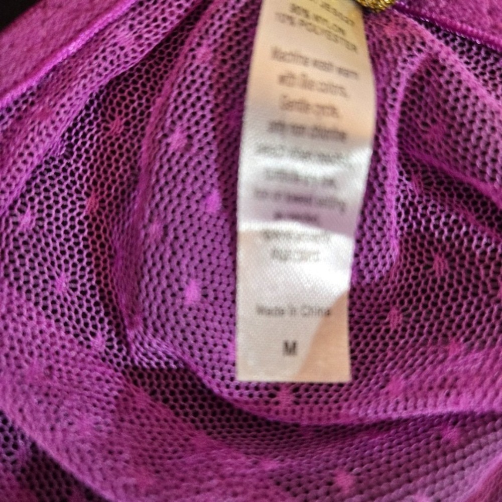 Just Sexy Lingerie Camisole Bodice Purple and Pink - Picture 5 of 9